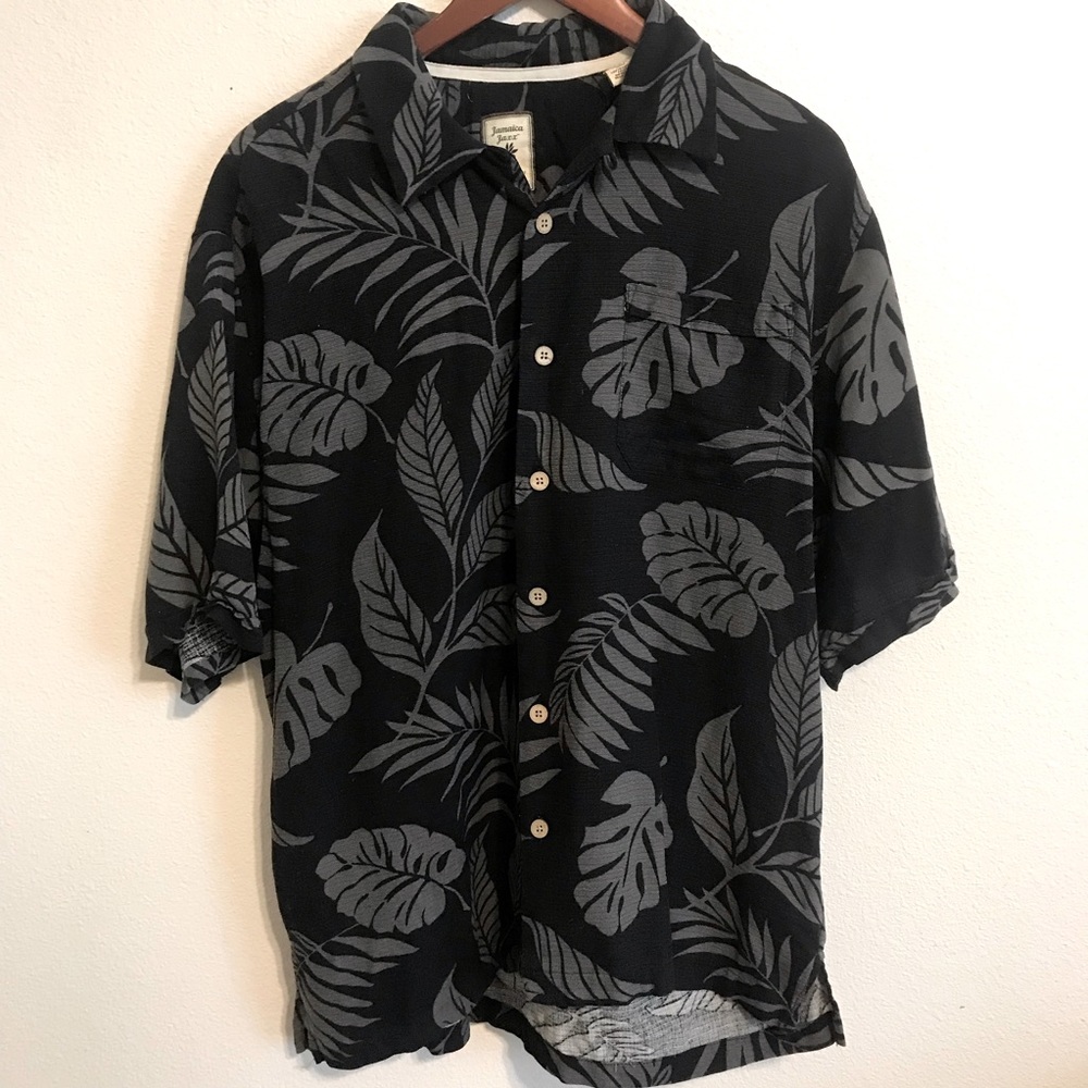 Jamaica Jaxx 100% Silk Men’s Aloha Shirt
